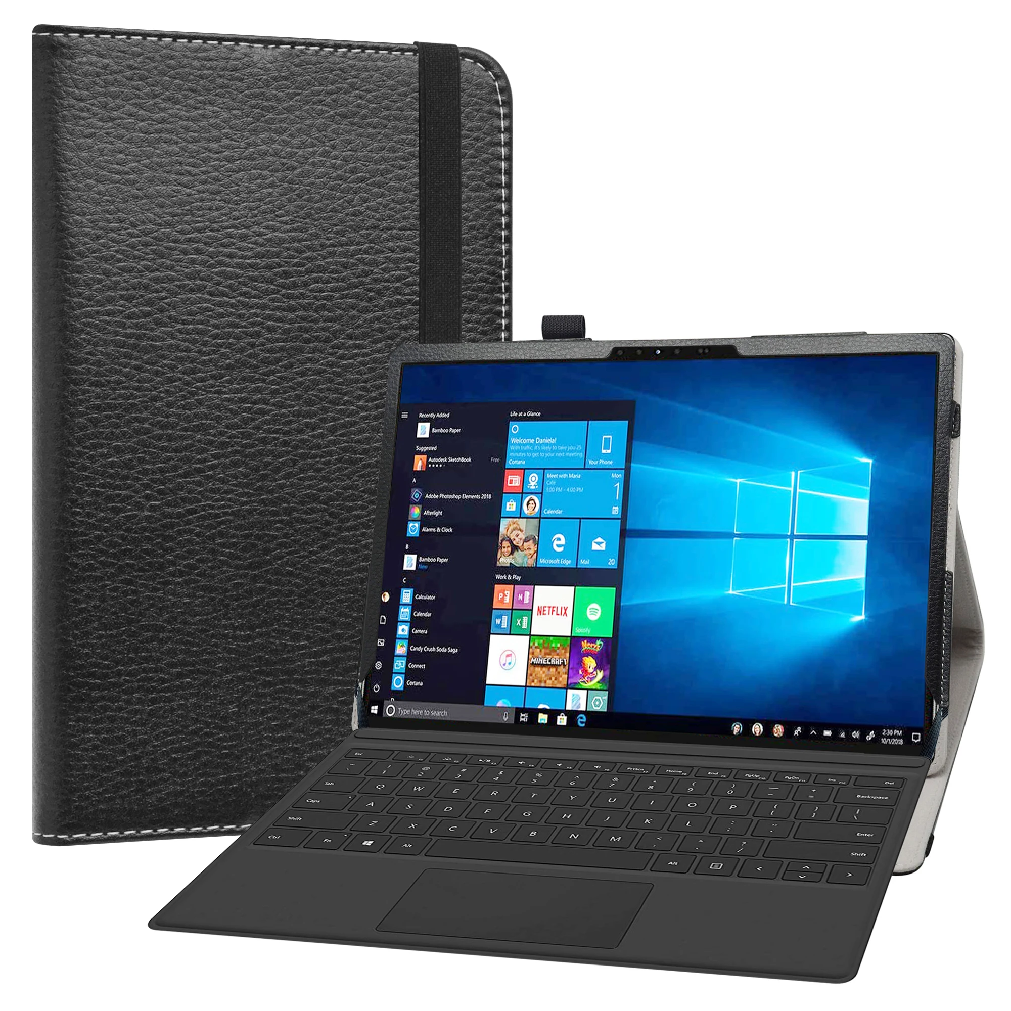 

Case For 11" HP Chromebook x2 11-da0047nr Tablet Folding cover with Elastic closure