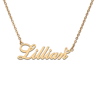 god with love heart personalized character necklace with name lillian for best friend jewelry gift
