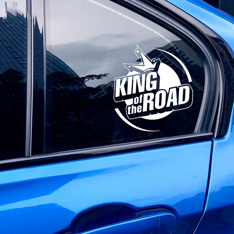 

CS-10199# Vinyl Decal King of The Road V2 Car Sticker Reflective Waterproof Auto Decors