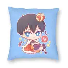 Наволочка Haikyuu Tobio Kageyama для дивана в гостиную, японское волейбольное Аниме Манга квадратная Подушка Чехол 40x40