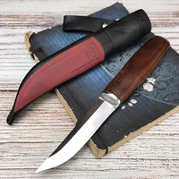 multi function hunting 440c blade knife outdoor portable army knife knife high hardness survival camping gift leather sheath