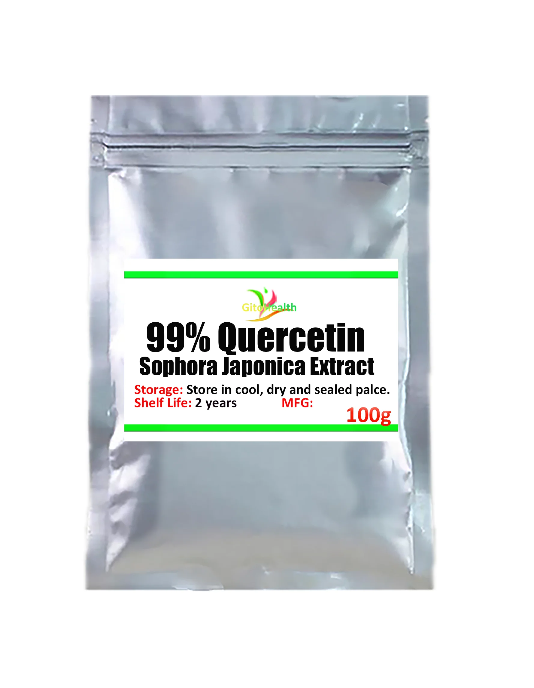 

99% quercetin powder, organic Sophora japonica extract, anti-cancer. High quality, ISO certification, free delivery