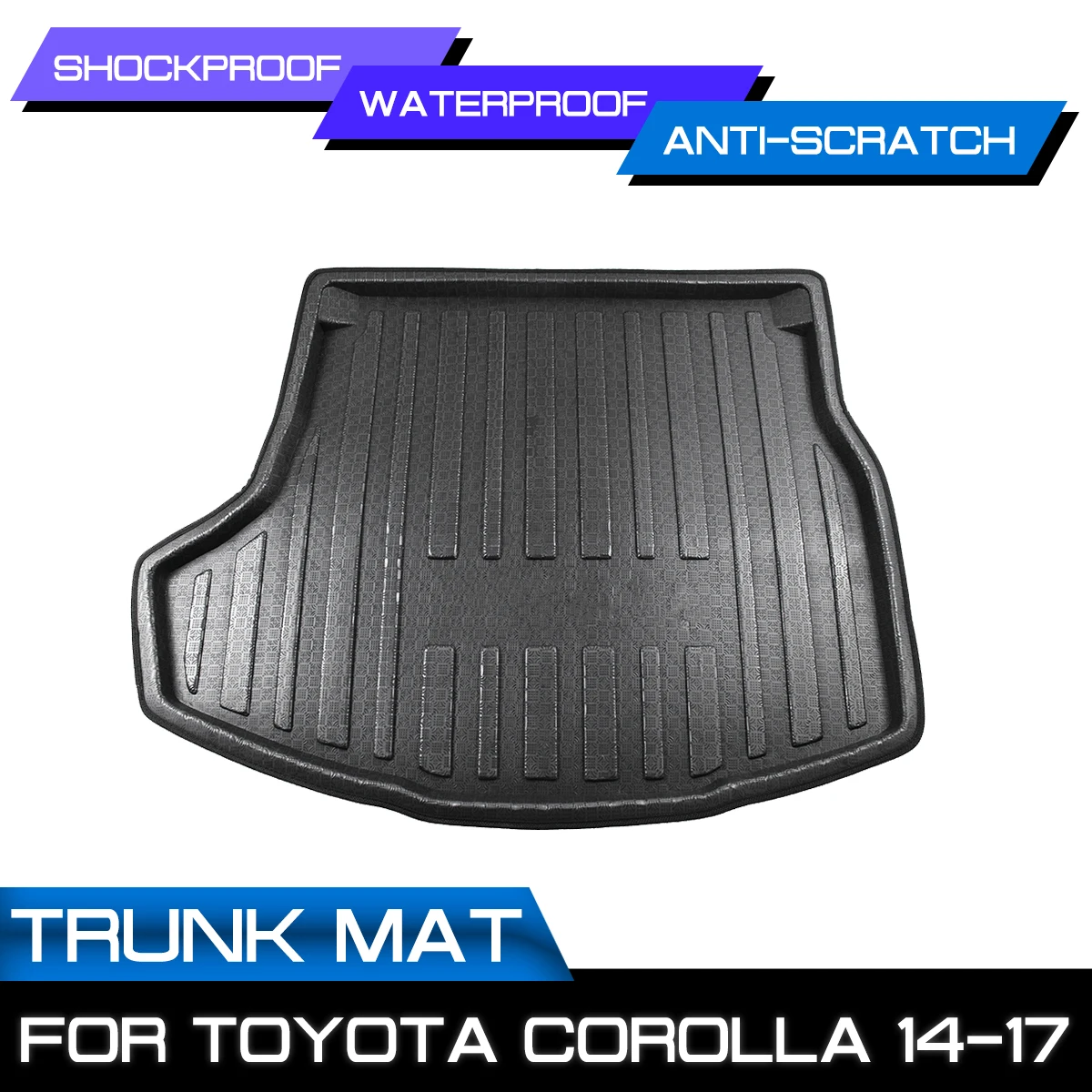 Car Floor Mat Carpet For TOYOTA COROLLA 2014 2015 2016 2017 Rear Trunk Anti-mud Cover | Mats