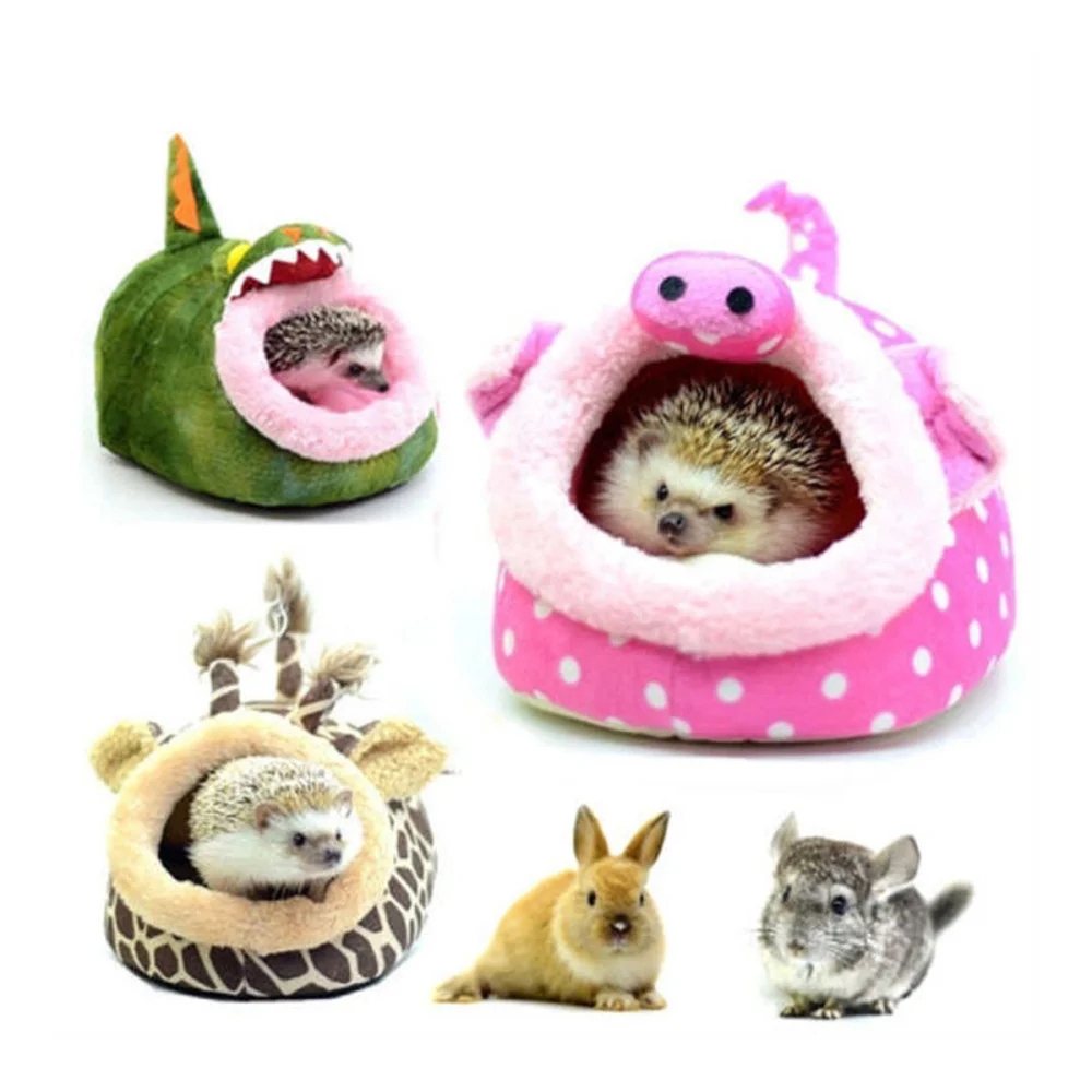 

Mini Warm Sleep Pet Cushion Pad Bed Bee Design Cage for Hamster Hedgehog Squirrel Mice Rats Small Animals (Bee)