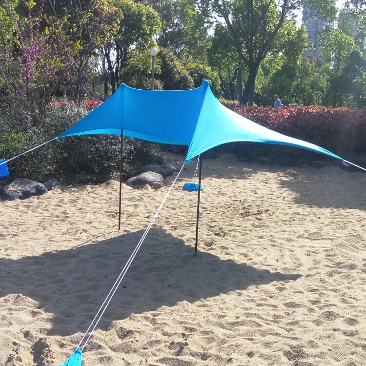 Переносной навес для парков на открытом воздухе UPF50 + УФ большой семейный пляжный