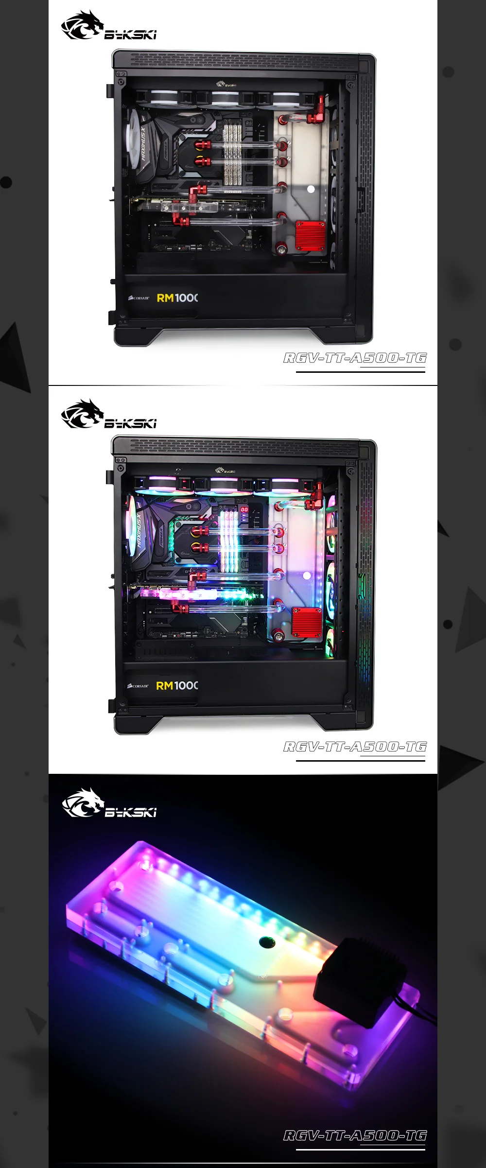 Bykski RGV-TT-A500-TG, водные платы для Thermaltake A500 TG чехол, для Intel cpu водоблок и один GPU корпус