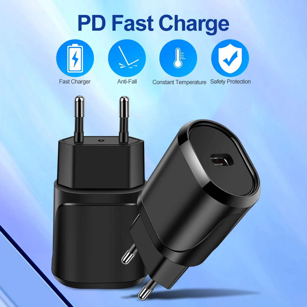 

18W Fast USB Charger Support Quick Charge 3.0 Type-C PD Charger Mini Portable Phone Charger For Huawei Xiaomi Travel PD charger
