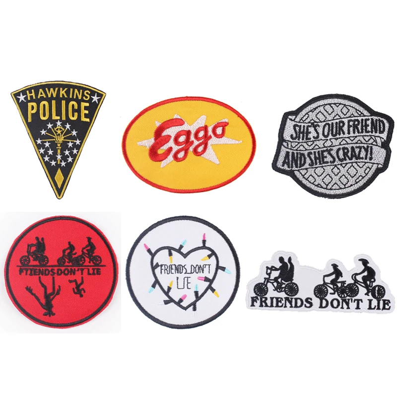 

C163 TV Show Applique DIY Accessorries Iron on Patches Para Clothing Backpack Hat Kids Decorations