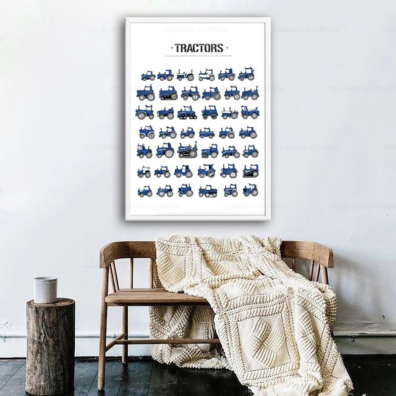 Настенная картина с изображением голландских тракторов настенные постеры и