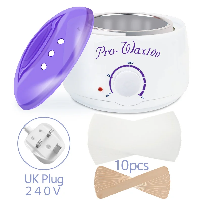 1-UK Plug Профессиональный воск Нагреватель Мини Спа Ручной Эпилятор ног парафин воск перезаряжаемая Машина Для Депиляции Тела инструмент для удаления волос - Цвет: 1-UK Plug