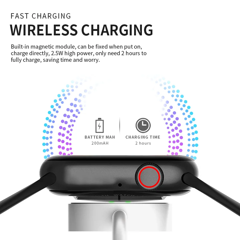 2022 Смарт-часы 7-го поколения с NFC голосовой помощник HW57 Беспроводная зарядка Bluetooth