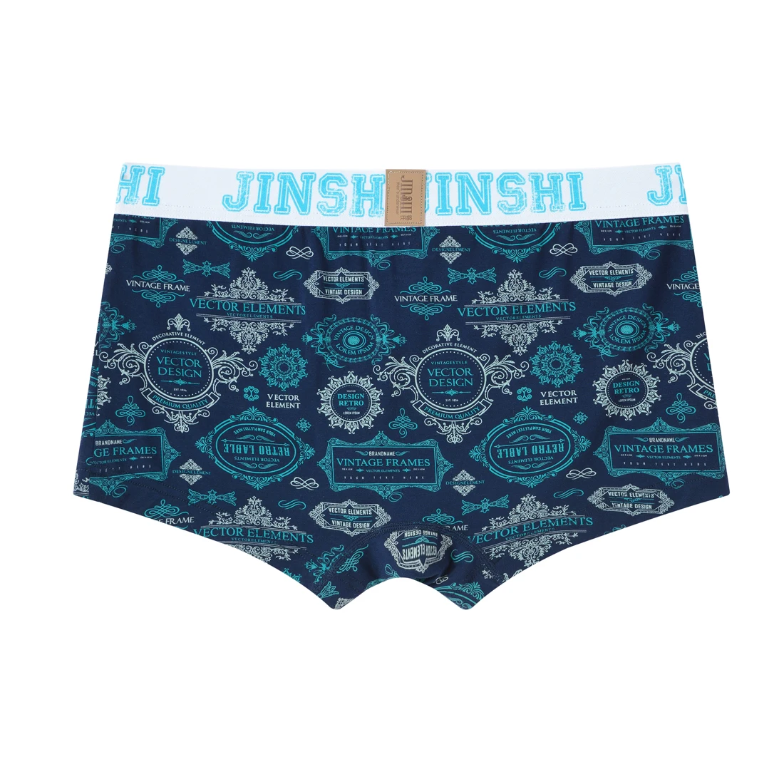 Men Boxer Briefs Underwear Bamboo Comfortable Breathable Print Men's Trunk Boxer Male Panties