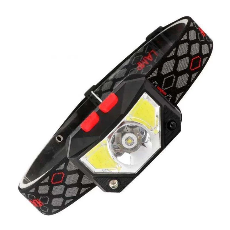 

ABS Multifunctional USB Rechargeable LED Headlamp Waterproof Flashlight Worklight