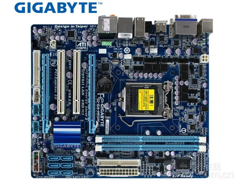 Gigabyte GA H55M D2H 100% оригинальная материнская плата LGA1156 DDR3 8G H55 D2H|lga 1156 ddr3|desktop