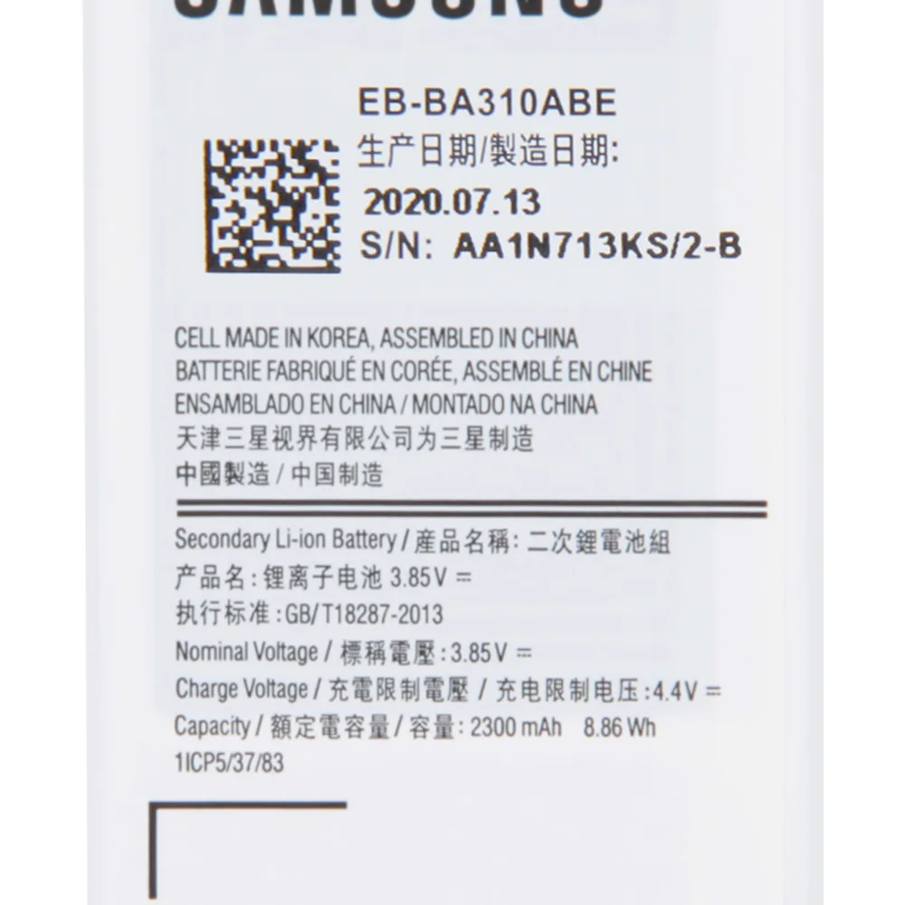 Оригинальная запасная аккумуляторная батарея для Samsung GALAXY A3 2016 Edition A5310A A310 |