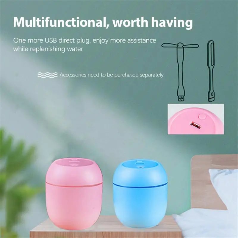 

2021 Diffuser Home Bedroom Humidifier Large Capacity Small Portable Humidifier For Office Car USB Portable Air Humidifier
