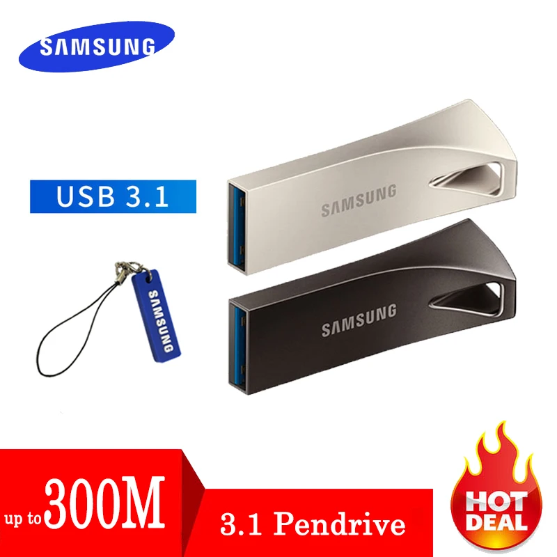 USB флеш накопитель SAMSUNG 32 64 128 ГБ Гб 256 300 МБ 3 1 флешка диск на ключ память для