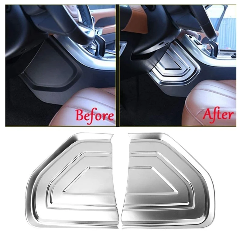 

2Pcs Car Interior Center Console U Shape Side Panel Cover Trim for Land Rover Range Rover Sport 14-19 Decor Accessories