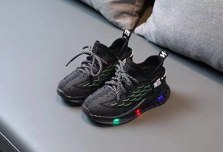 Кроссовки Детские со светодиодной подсветкой для мальчиков и девочек - купить по