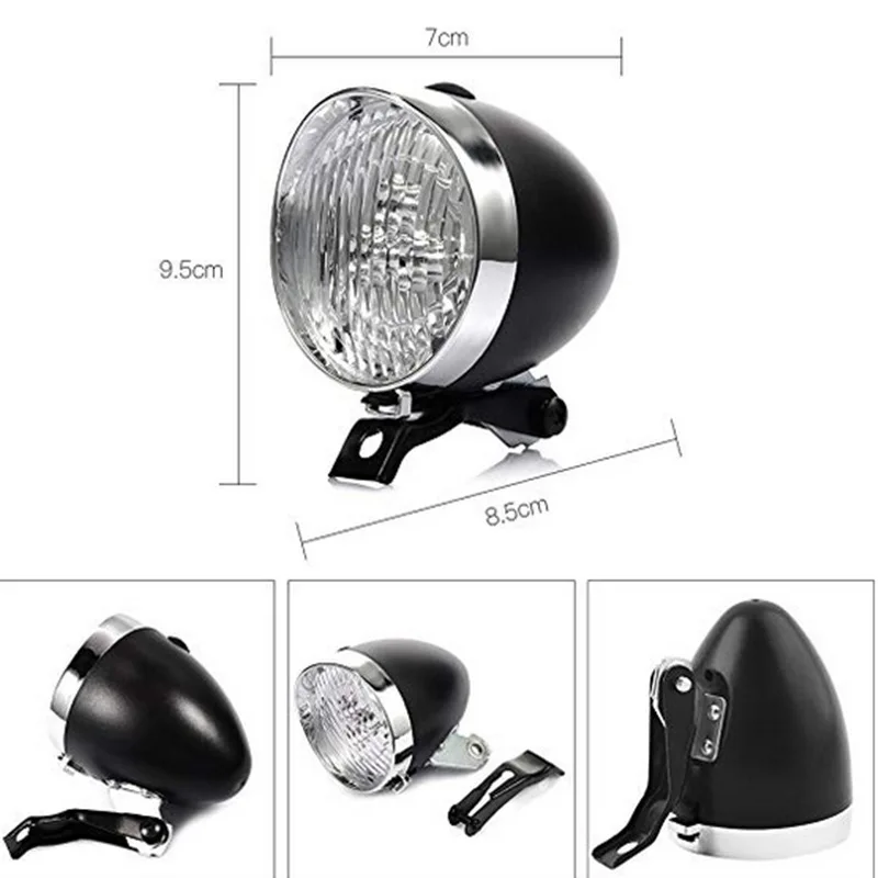 Горячий велосипедный светильник новый передний LED180 люмен Ретро головной s мини