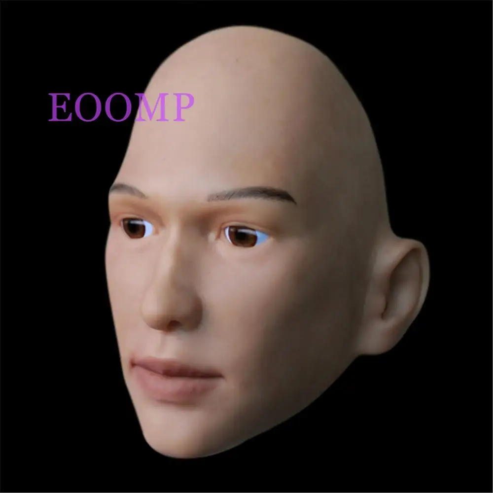 Masquerade Mask Realistic Male Masks Silicone face Party |