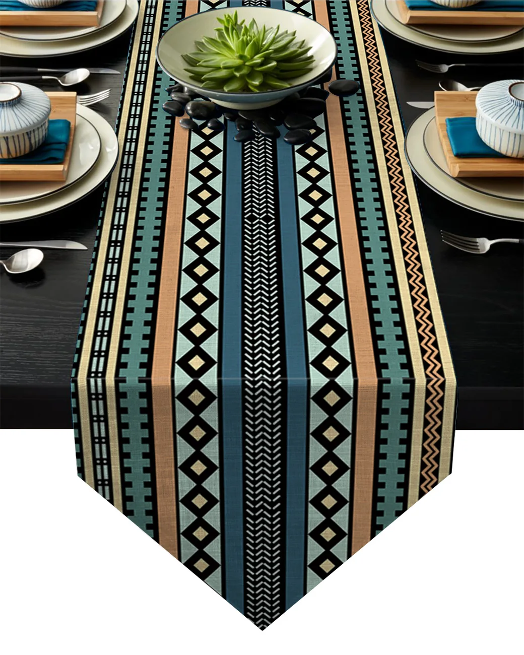 Современная винтажная скатерть s в стиле ретро классические геометрические