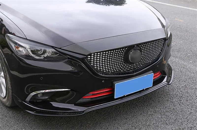 CEYUSOT для новой mazda 6 Автомобильная решетка отделка полосы 17 18 ABS Материал черный передний бампер полный грили крышка отделка мазда 6 M6 Wagon