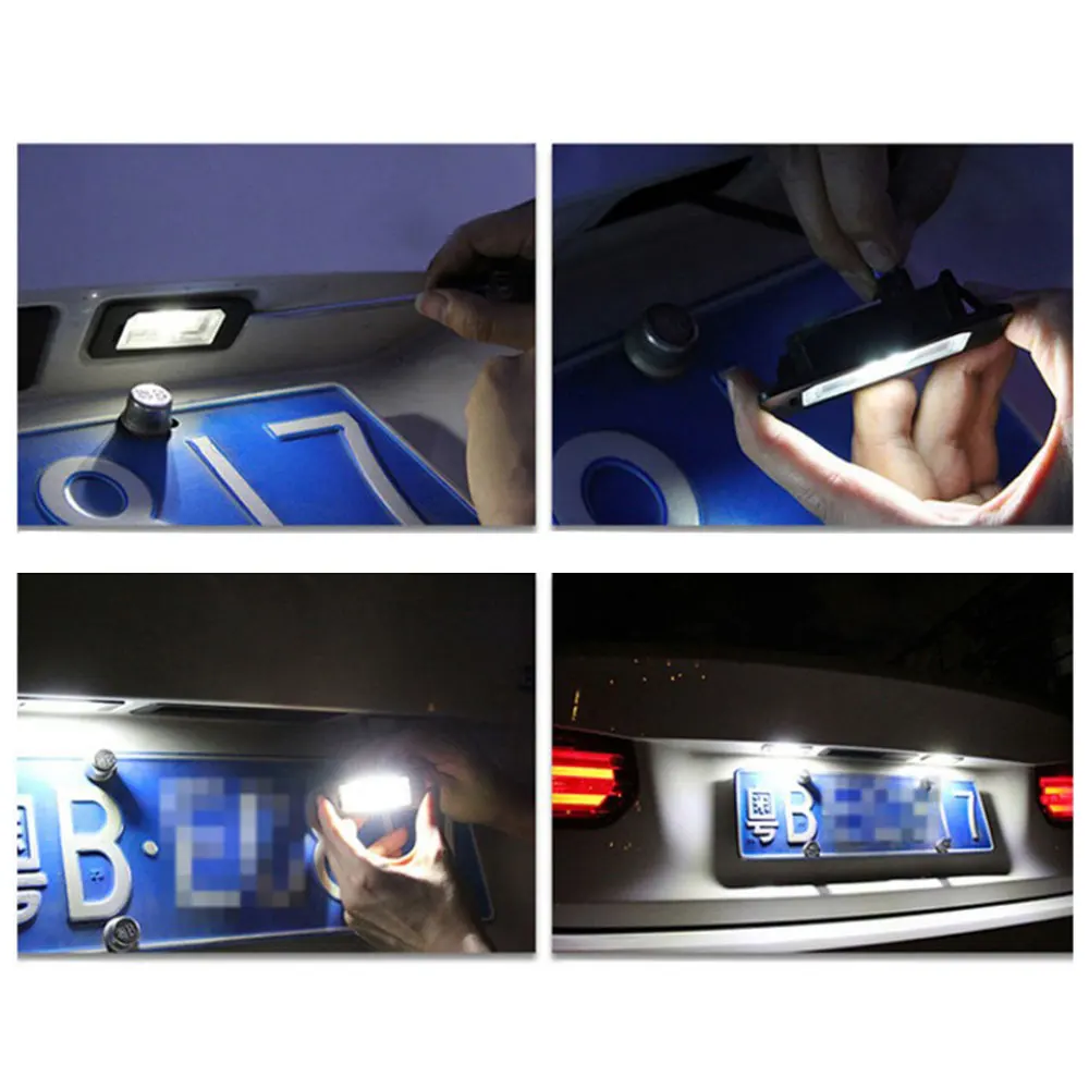 Автомобильные фары для номерного знака 2 шт. 12 В 18 светодиодов SMD Toyota Corolla E11 Crown S180