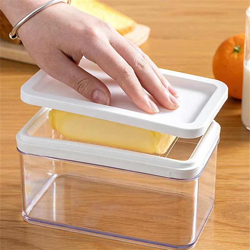 

Butter Separator Slicer Household Baking Stainless Steel Butter Cutter Kitchen Cheese Storage Box Butter Separator Slicer 1pcs