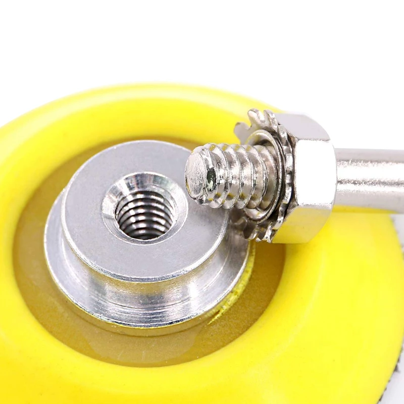 

8 Pack Hook and Loop Sanding Pad with Shank Drill Attachment and Soft Foam Layer Buffering Pad, for Sanding Discs