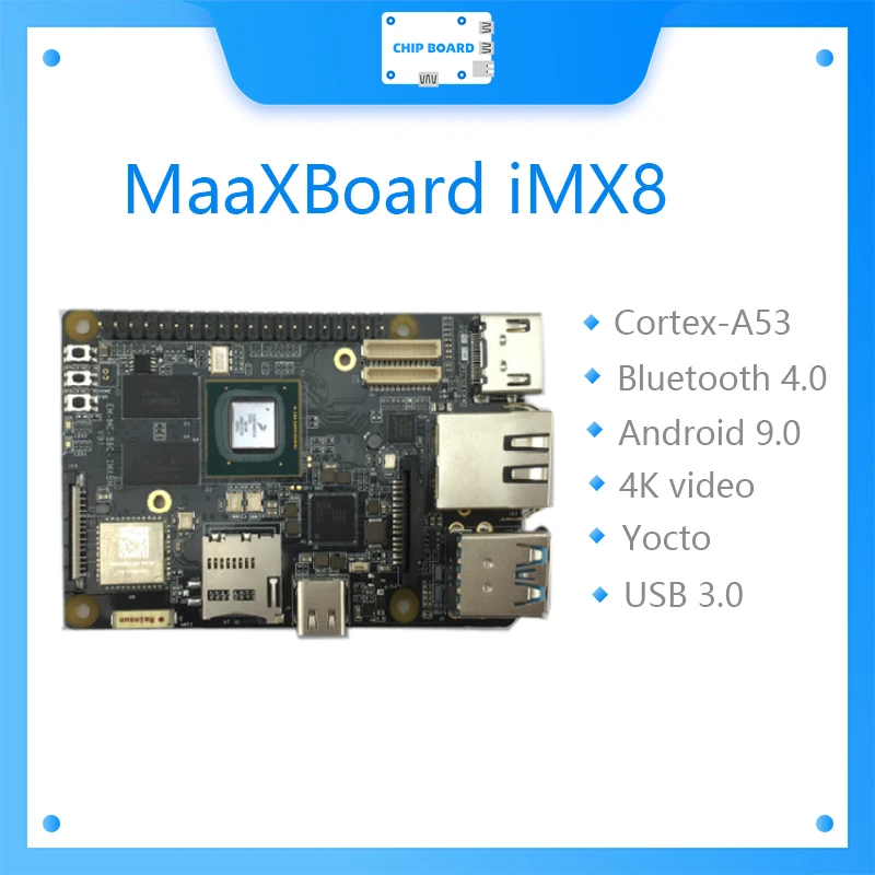 

MaaXBoard iMX8 Development Board，Quad Cortex-A53 & Support 4K HD video NXP embest