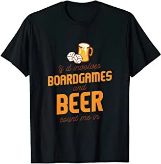 

Boardgames and Beer Board Games Fun Funny Drinking Gaming T-Shirt