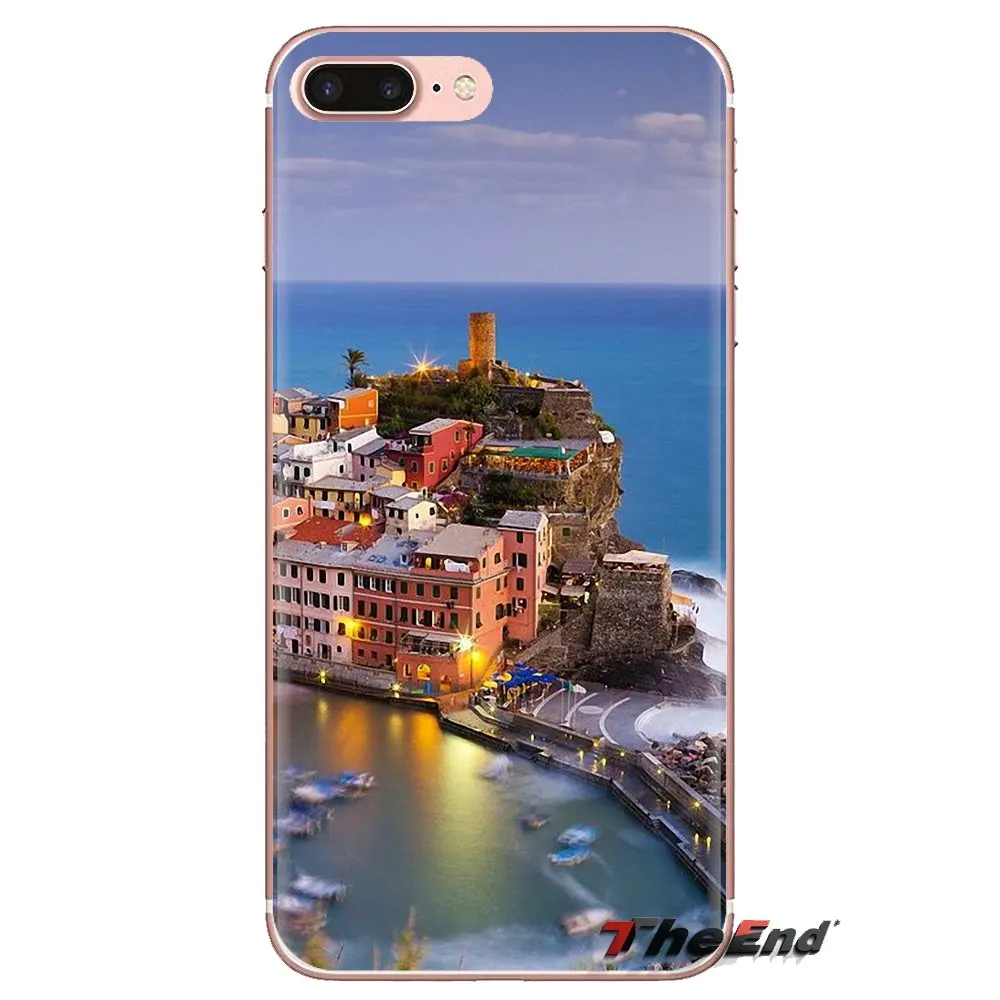 For Samsung Galaxy J1 J2 J3 J4 J5 J6 J7 J8 Plus 2018 Prime 2015 2016 2017 Silicone Skin Case Beautiful Places Italy Cinque Terre |