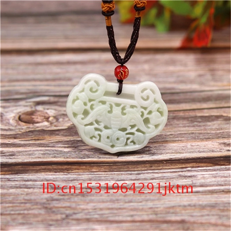 Женский амулет двусторонний кулон Нефритовое модное ожерелье подарки китайские