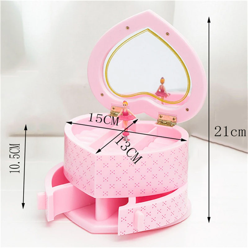 Вращающаяся танцевальная музыкальная шкатулка для девушек милая стильная