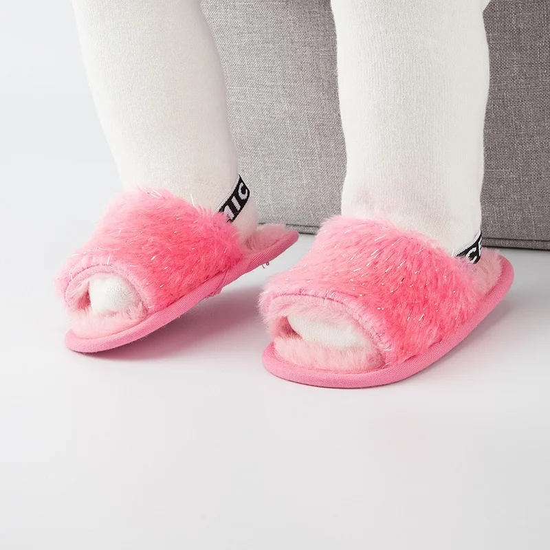 Новинка теплая обувь для маленьких мальчиков и девочек пушистые детские