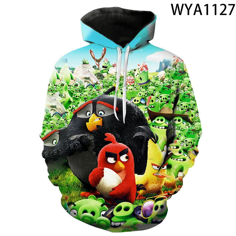 

Spring And Fall Little Birds Game 3D Print Sweatshirts Men Women Children Fashion Hoodies Pullover Streetwear Boy Girl Kids Tops