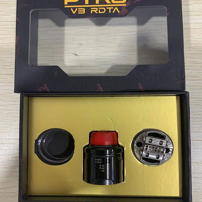 Вейп Pyro V3 RDTA с 4 мл емкостью 0 33 Ом испаритель Clapton катушкой электронная сигарета VS