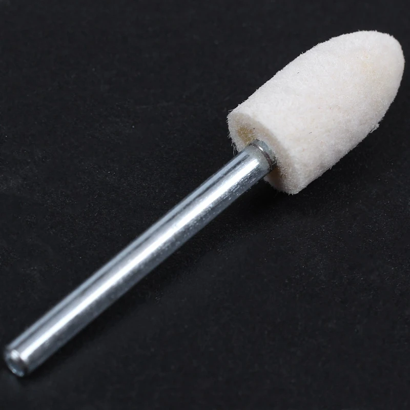 

Promotion! 12 Pcs Polishing Buffing Tool Felt Bobs 3Mm Shank & 1 Pcs Nail Art Electric Carbide Cylinder Cuticle File Drill Bit