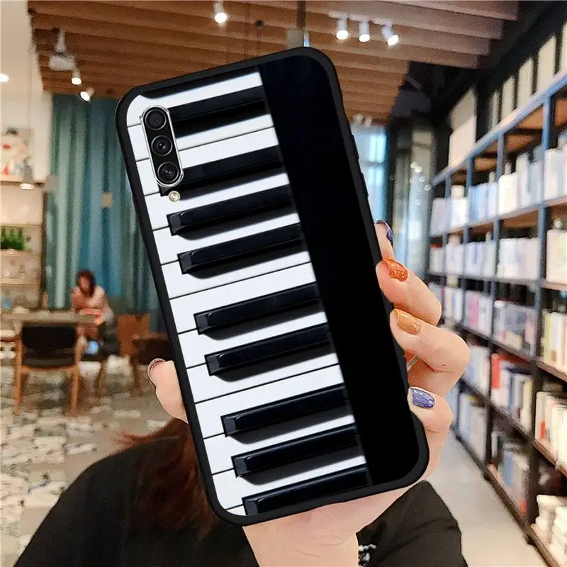 

Piano paint art Phone Case For Samsung A20 A30 30s A40 A7 2018 J2 J7 prime J4 Plus S5 Note 9 10 Plus