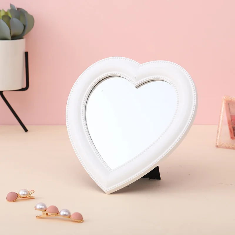 

Web Celebrity Cosmetic Mirror Decorative Mirror Girl Heart Student Dormitory Mirror Portable Home Small Mirror makeup mirrors