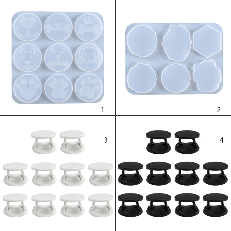 

Cellphone Grip Holder Silicone Mould DIY Crafts Casting Tool Mobile Phone Socket Epoxy Resin Mold
