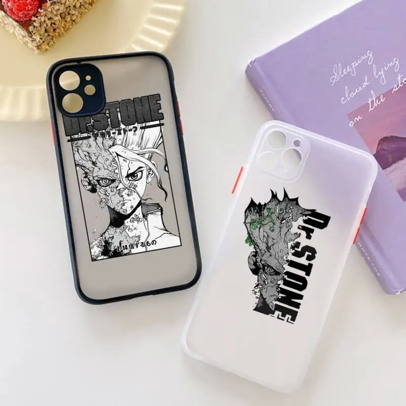 

Dr.STONE japan anime Phone Case matte transparent For iphone 7 8 11 12 plus mini x xs xr pro max cover