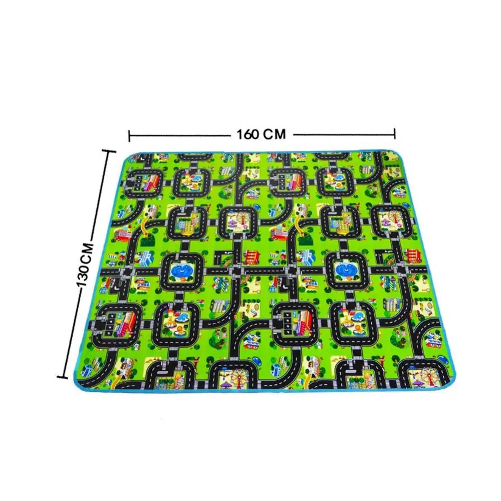 Большой складной городской дорожный ползающий коврик для пола игровой из