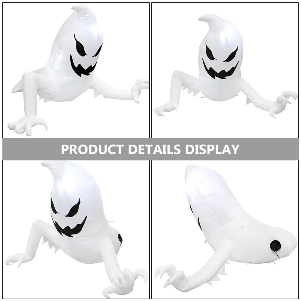 

1Pc Ghost Adornment Decorative Inflatable Ghost Yard Ornament (White)
