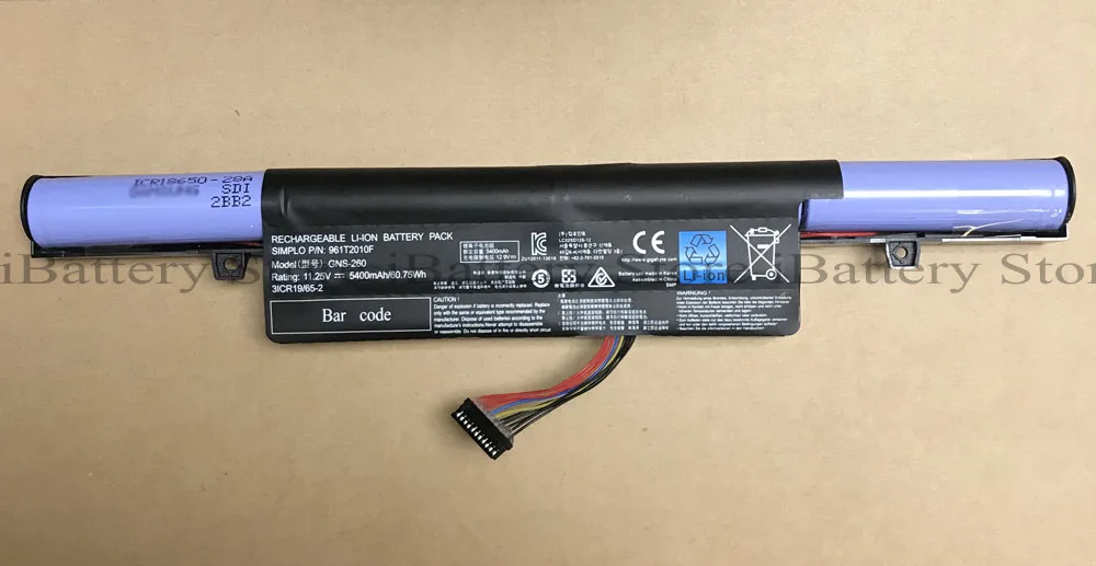 Аккумулятор для ноутбука Gigabyte P55G P55K P55W V4 V5 V6 V7 серии 961T2010F 5400 мАч 11 25 в