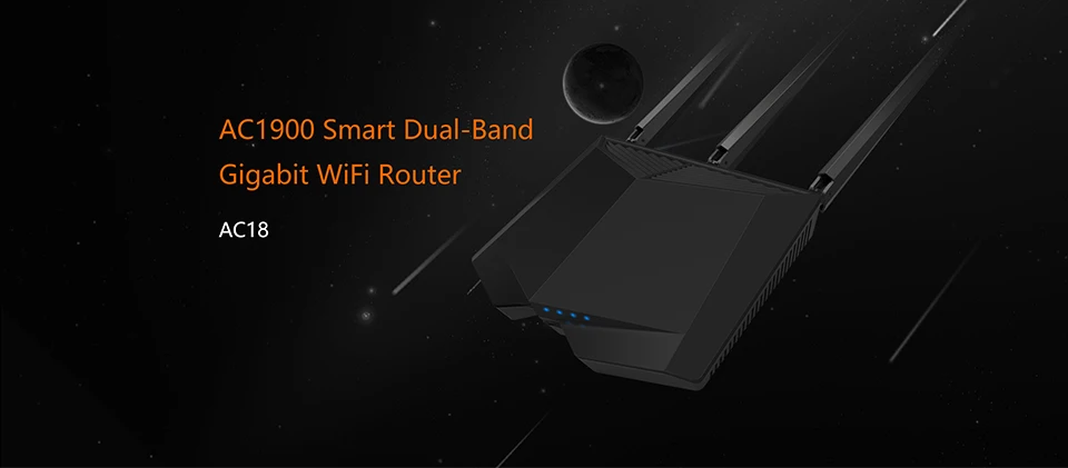 Tenda AC18 1900 Мбит/с двухдиапазонный гигабитный беспроводной WiFi маршрутизатор, WiFi повторитель, 1300 Мбит/с на 5 ГГц, 600 Мбит/с на 2,4 ГГц, USB 3,0