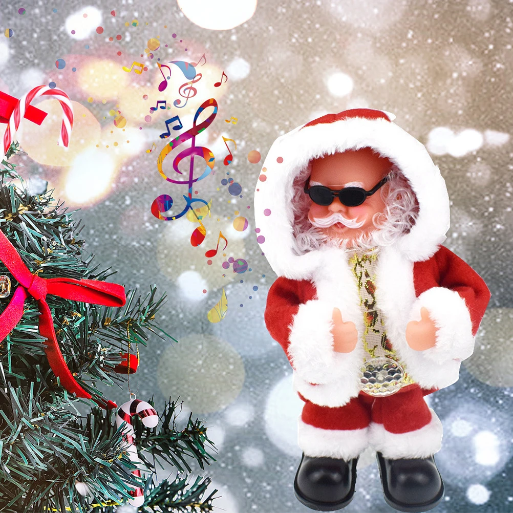 Новые рождественские украшения электрический с качающейся головой танцевальная