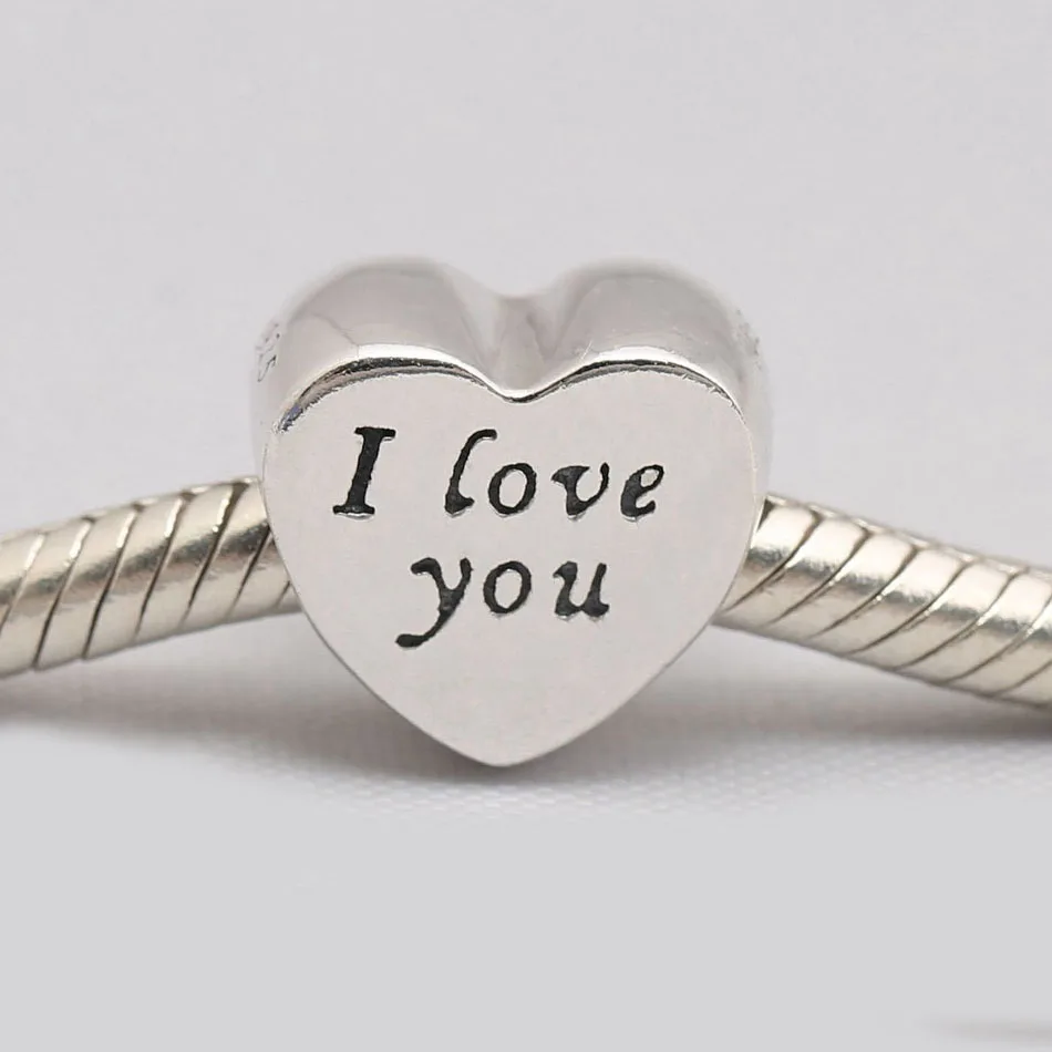 Бусина S925 I Love You шарм подходит для женского браслета DIY ювелирные изделия|Бусины| |