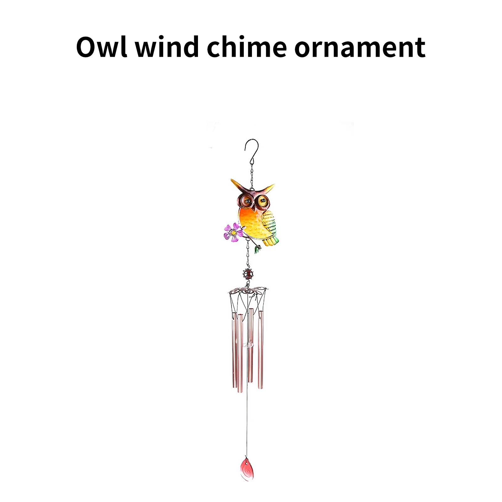 

Night Owl Wind Chime Handmade Waterproof Musical Pendant Wind Bell Romantic Wind Catcher For Home Window Balcony Decoration